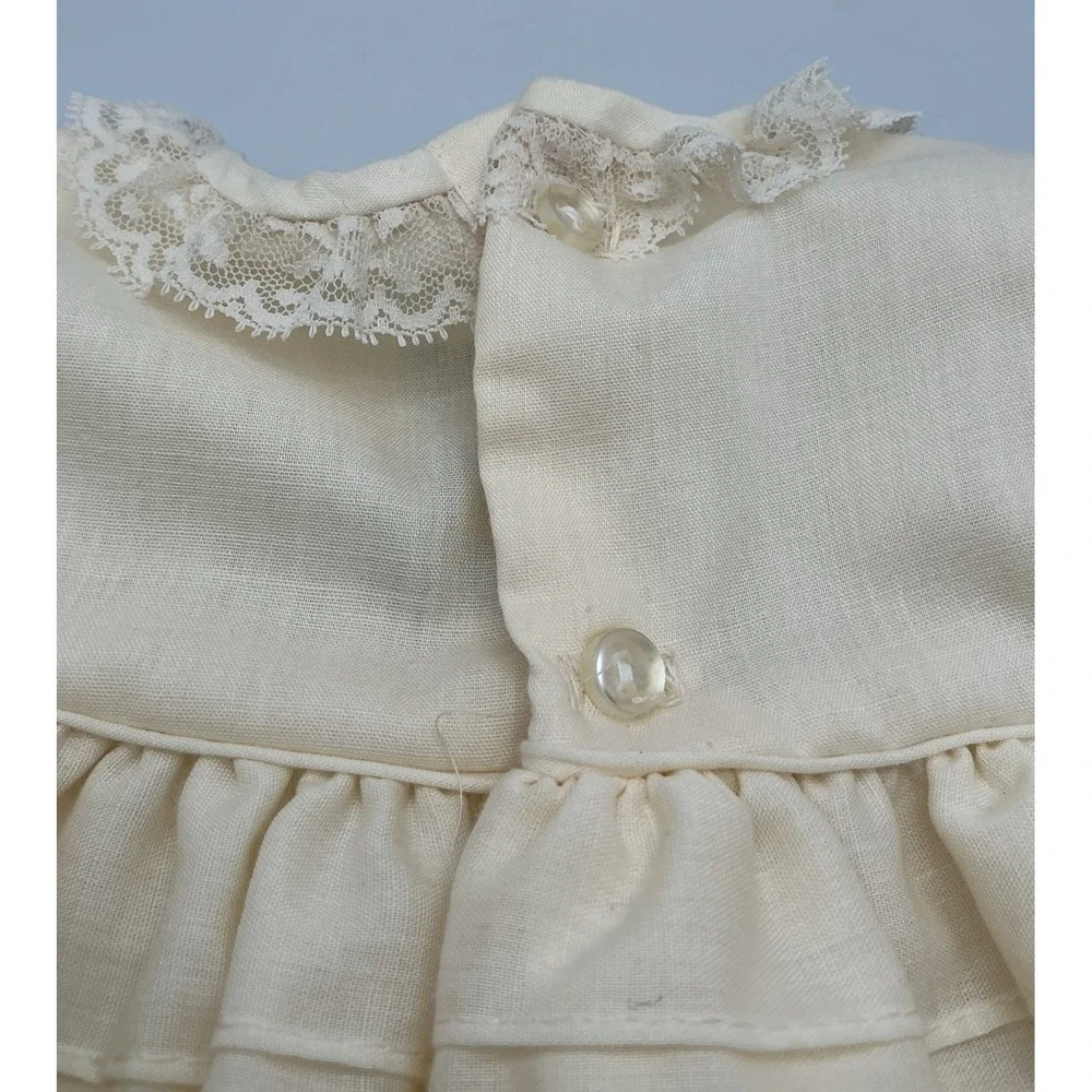 Vintage‎ Christian Dior Enfante Newborn Dress Cream Lace Heirloom Quality